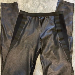 Faux leather leggings